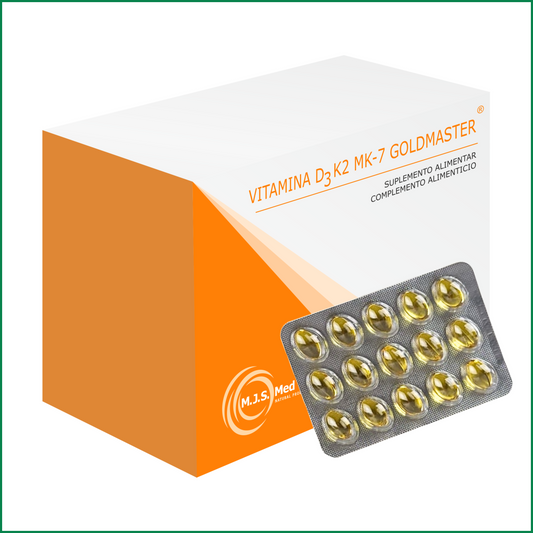 VITAMINA D3 K2 MK-7 GOLDMASTER® (60 cápsulas moles)